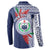 Samoa Rugby Personalized Button Sweatshirt Toa Samoa Myriad Siapo