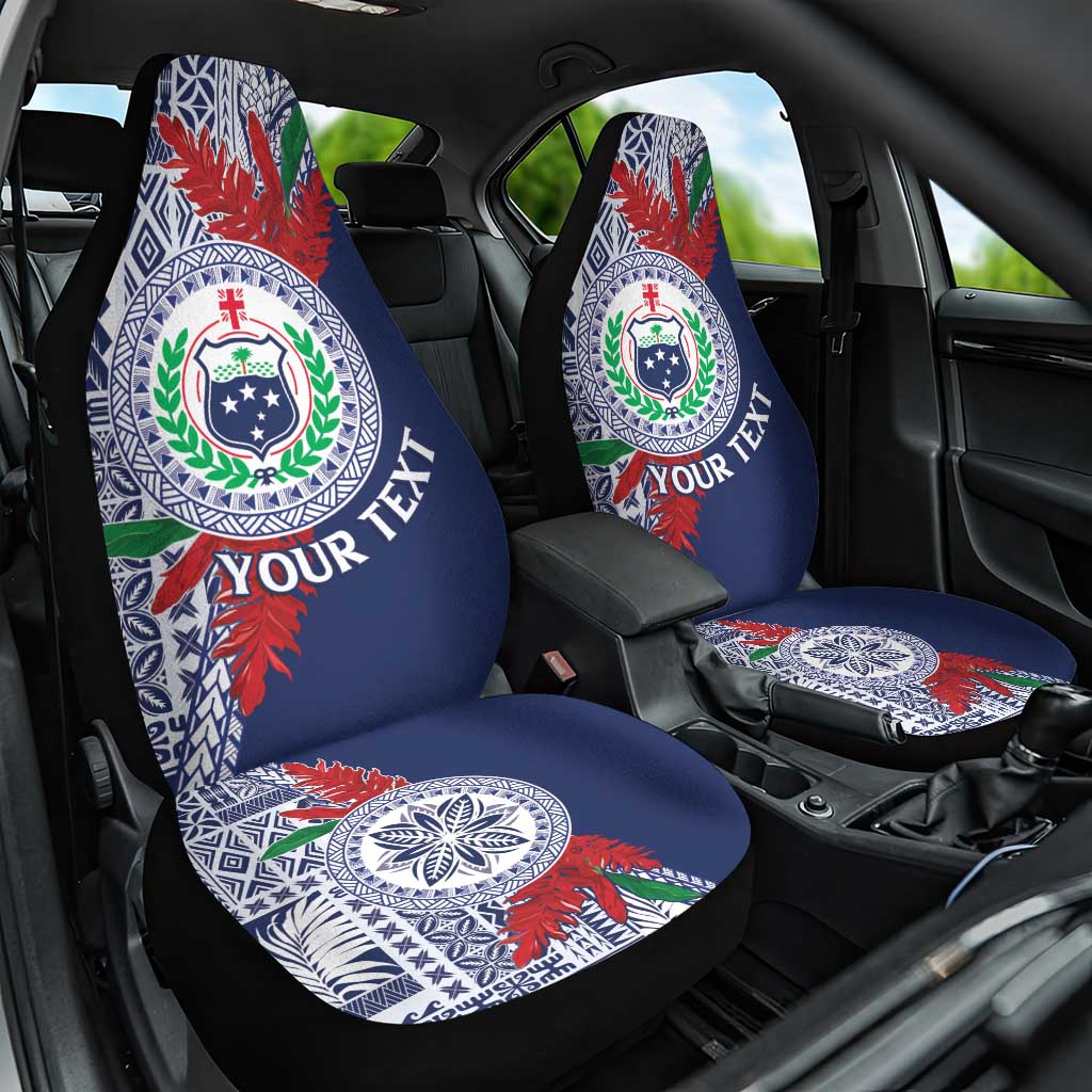 Samoa Rugby Personalized Car Seat Cover Toa Samoa Myriad Siapo LT7 One Size Blue - Polynesian Pride