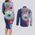 Samoa Rugby Personalized Couples Matching Long Sleeve Bodycon Dress and Long Sleeve Button Shirt Toa Samoa Myriad Siapo