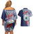 Samoa Rugby Personalized Couples Matching Off Shoulder Short Dress and Hawaiian Shirt Toa Samoa Myriad Siapo