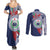 Samoa Rugby Personalized Couples Matching Summer Maxi Dress and Long Sleeve Button Shirt Toa Samoa Myriad Siapo