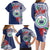 Samoa Rugby Personalized Family Matching Long Sleeve Bodycon Dress and Hawaiian Shirt Toa Samoa Myriad Siapo