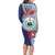 Samoa Rugby Personalized Family Matching Long Sleeve Bodycon Dress and Hawaiian Shirt Toa Samoa Myriad Siapo