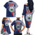 Samoa Rugby Personalized Family Matching Off The Shoulder Long Sleeve Dress and Hawaiian Shirt Toa Samoa Myriad Siapo