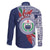 Samoa Rugby Personalized Family Matching Off The Shoulder Long Sleeve Dress and Hawaiian Shirt Toa Samoa Myriad Siapo