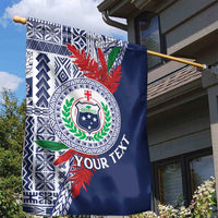 Samoa Rugby Personalized Garden Flag Toa Samoa Myriad Siapo LT7 - Polynesian Pride