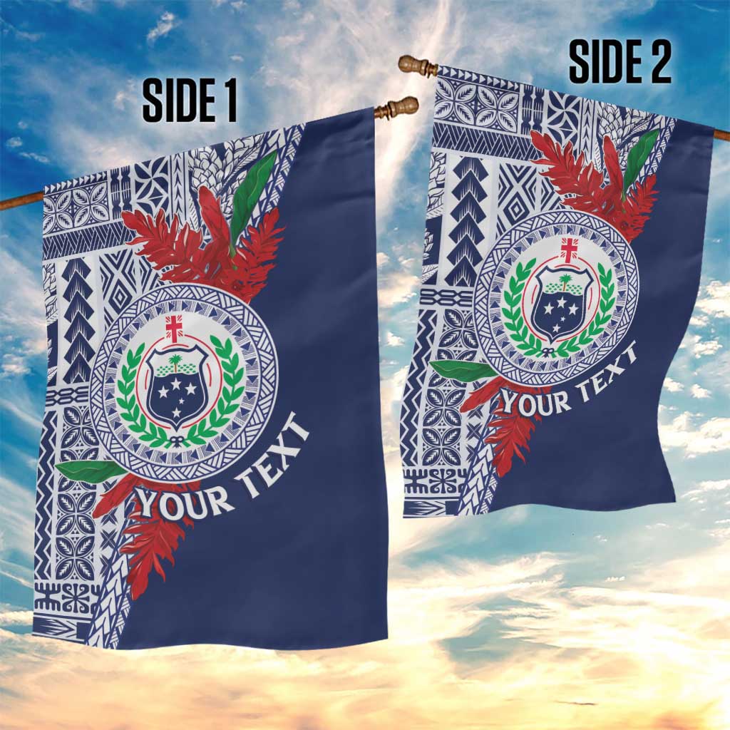 Samoa Rugby Personalized Garden Flag Toa Samoa Myriad Siapo LT7 - Polynesian Pride