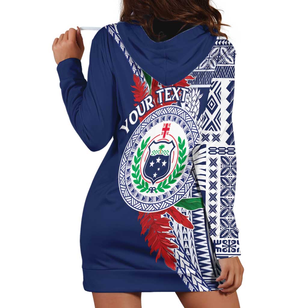 Samoa Rugby Personalized Hoodie Dress Toa Samoa Myriad Siapo LT7 - Polynesian Pride