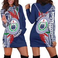 Samoa Rugby Personalized Hoodie Dress Toa Samoa Myriad Siapo LT7 - Polynesian Pride