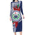 Samoa Rugby Personalized Long Sleeve Bodycon Dress Toa Samoa Myriad Siapo