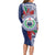 Samoa Rugby Personalized Long Sleeve Bodycon Dress Toa Samoa Myriad Siapo