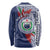 Samoa Rugby Personalized Long Sleeve Shirt Toa Samoa Myriad Siapo