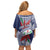 Samoa Rugby Personalized Off Shoulder Short Dress Toa Samoa Myriad Siapo