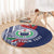 Samoa Rugby Personalized Round Carpet Toa Samoa Myriad Siapo