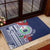 Samoa Rugby Personalized Rubber Doormat Toa Samoa Myriad Siapo