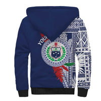 Samoa Rugby Personalized Sherpa Hoodie Toa Samoa Myriad Siapo LT7 - Polynesian Pride