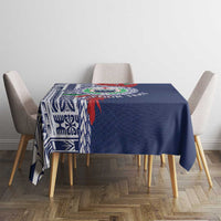 Samoa Rugby Personalized Tablecloth Toa Samoa Myriad Siapo LT7 - Polynesian Pride