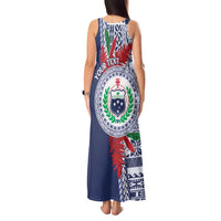 Samoa Rugby Personalized Tank Maxi Dress Toa Samoa Myriad Siapo LT7 - Polynesian Pride