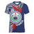 Samoa Rugby Personalized Women V-Neck T-Shirt Toa Samoa Myriad Siapo