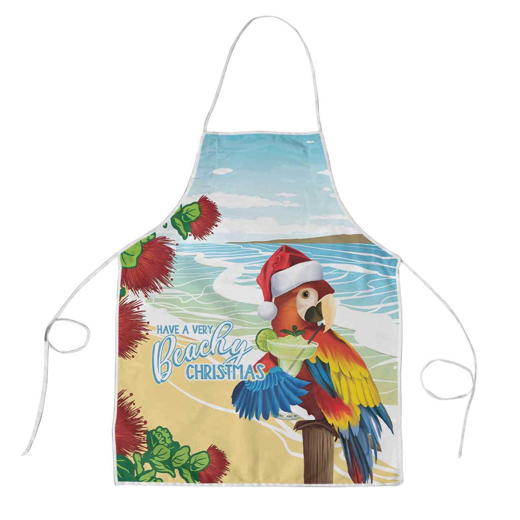 Have A Very Beach Christmas Apron Parrot By Lehua Flower LT7 Art - Polynesian Pride
