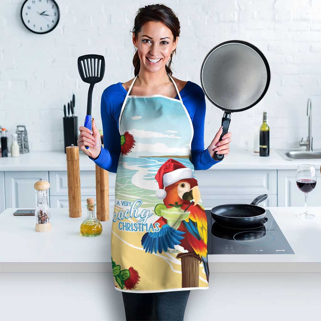 Have A Very Beach Christmas Apron Parrot By Lehua Flower LT7 - Polynesian Pride