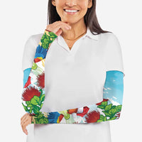 Have A Very Beach Christmas Arm Sleeves Parrot By Lehua Flower LT7 - Polynesian Pride