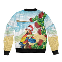 Have A Very Beach Christmas Bomber Jacket Parrot By Lehua Flower LT7 - Polynesian Pride