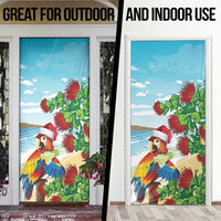Have A Very Beach Christmas Door Cover Parrot By Lehua Flower LT7 - Polynesian Pride