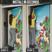 Have A Very Beach Christmas Door Cover Parrot By Lehua Flower LT7 - Polynesian Pride