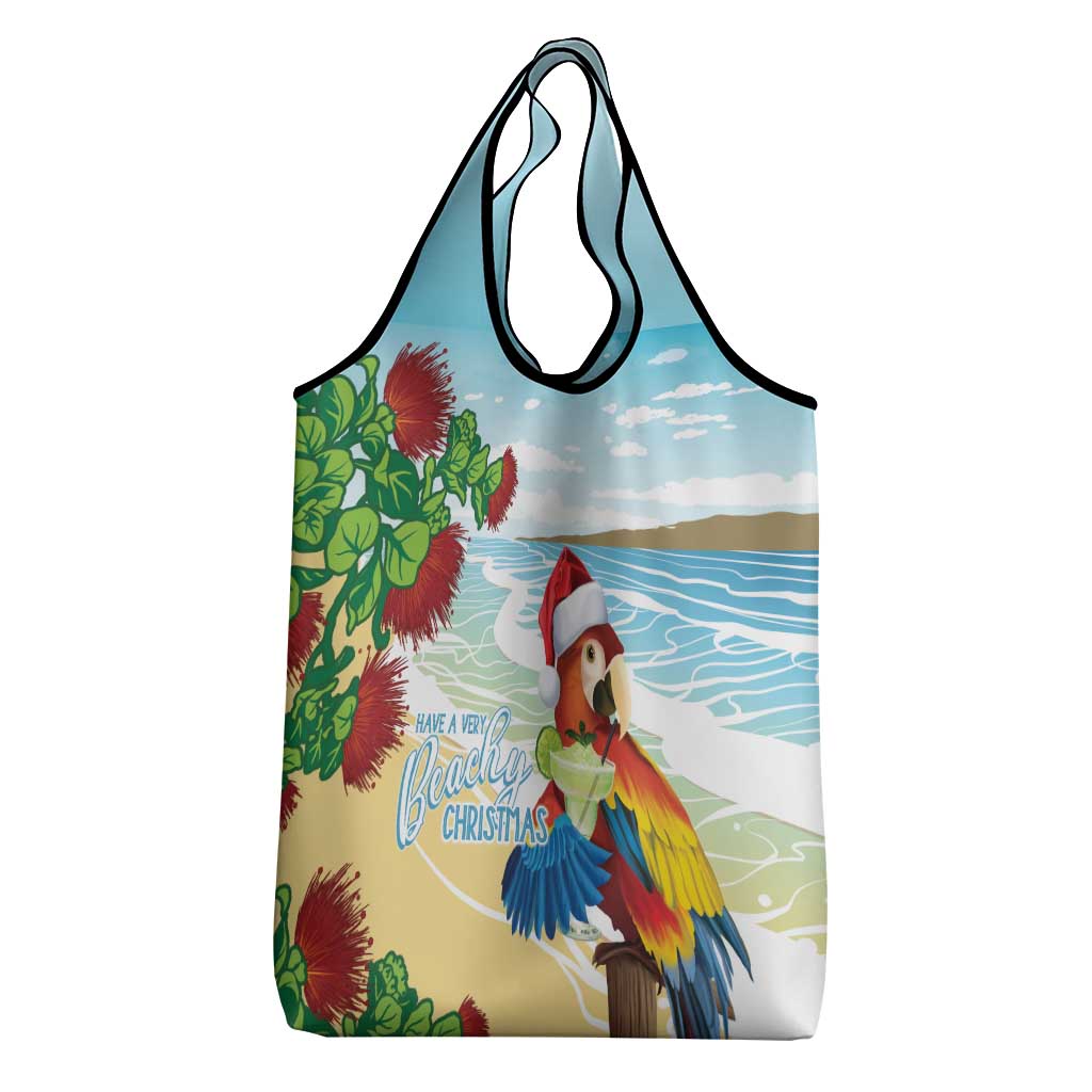 Have A Very Beach Christmas Grocery Bag Parrot By Lehua Flower LT7 - Polynesian Pride