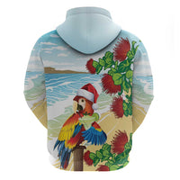 Have A Very Beach Christmas Hoodie Parrot By Lehua Flower LT7 - Polynesian Pride