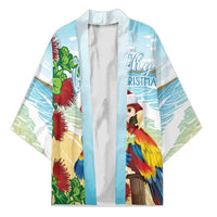 Have A Very Beach Christmas Kimono Parrot By Lehua Flower LT7 Unisex Art - Polynesian Pride