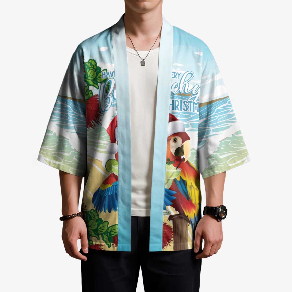 Have A Very Beach Christmas Kimono Parrot By Lehua Flower LT7 - Polynesian Pride