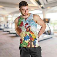 Have A Very Beach Christmas Men Tank Top Parrot By Lehua Flower LT7 Art - Polynesian Pride
