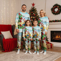 Have A Very Beach Christmas Pajama Set Parrot By Lehua Flower LT7 - Polynesian Pride