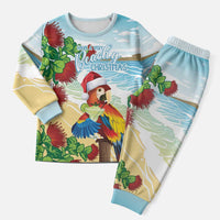 Have A Very Beach Christmas Pajama Set Parrot By Lehua Flower LT7 Men Art - Polynesian Pride
