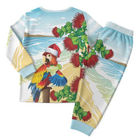Have A Very Beach Christmas Pajama Set Parrot By Lehua Flower LT7 - Polynesian Pride