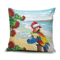 Have A Very Beach Christmas Pillow Cover Parrot By Lehua Flower LT7 Art - Polynesian Pride