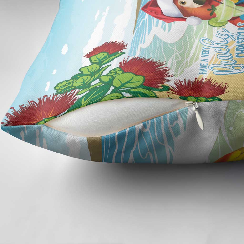 Have A Very Beach Christmas Pillow Cover Parrot By Lehua Flower LT7 - Polynesian Pride