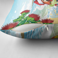 Have A Very Beach Christmas Pillow Cover Parrot By Lehua Flower LT7 - Polynesian Pride