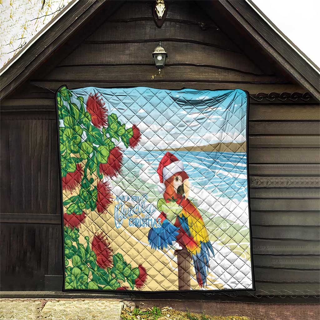 Have A Very Beach Christmas Quilt Parrot By Lehua Flower LT7 - Polynesian Pride