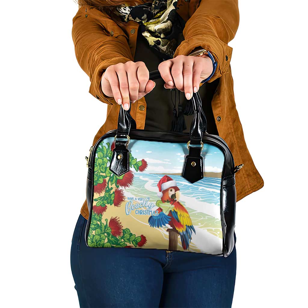 Have A Very Beach Christmas Shoulder Handbag Parrot By Lehua Flower LT7 One Size Art - Polynesian Pride