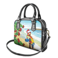 Have A Very Beach Christmas Shoulder Handbag Parrot By Lehua Flower LT7 - Polynesian Pride