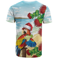 Have A Very Beach Christmas T Shirt Parrot By Lehua Flower LT7 - Polynesian Pride