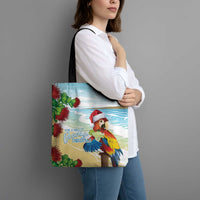 Have A Very Beach Christmas Tote Bag Parrot By Lehua Flower LT7 - Polynesian Pride