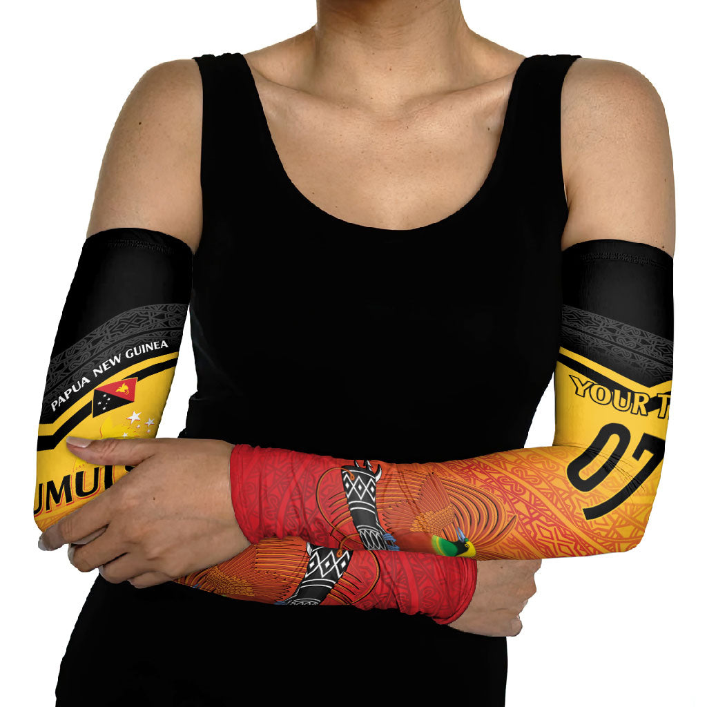 Papua New Guinea Custom Rugby The Kumuls Arm Sleeves Motuan Inspired Pattern