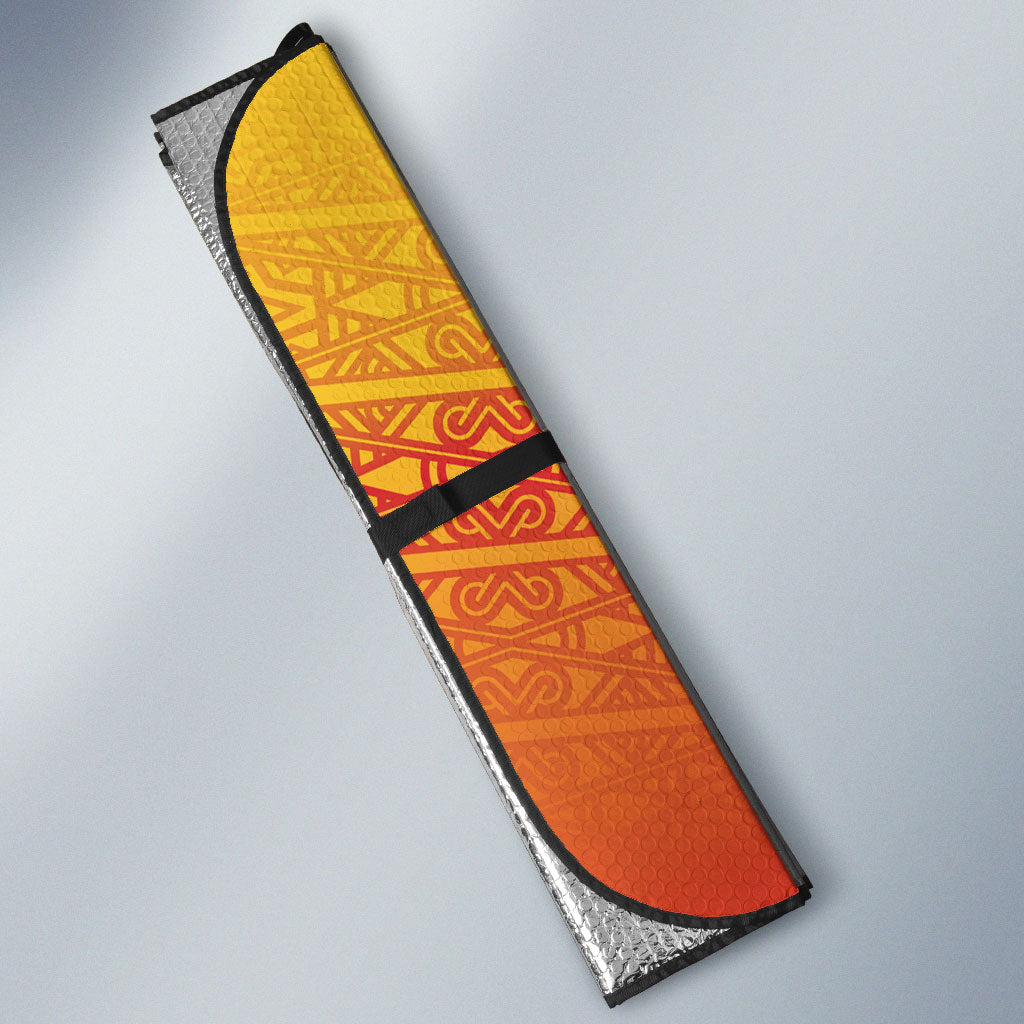 Papua New Guinea Rugby The Kumuls Auto Sun Shade Motuan Inspired Pattern