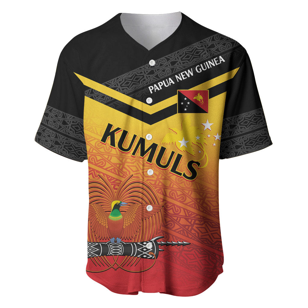 Papua New Guinea Custom Rugby The Kumuls Baseball Jersey Motuan Inspired Pattern