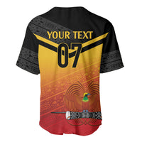 Papua New Guinea Custom Rugby The Kumuls Baseball Jersey Motuan Inspired Pattern