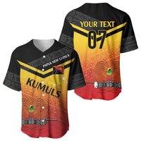 Papua New Guinea Custom Rugby The Kumuls Baseball Jersey Motuan Inspired Pattern